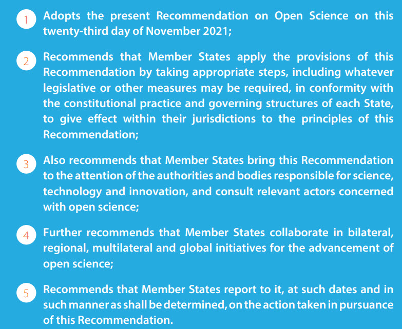 UNESCO recommendation on Open Science, bls. 5